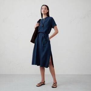 Banana Republic Women's Navy Linen Dress Size M